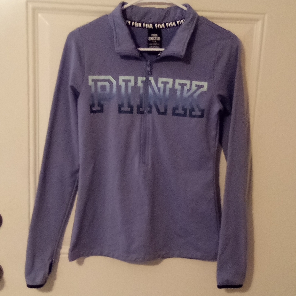 VS Pink Athletic Sweater Women's Size S/P Color Purple